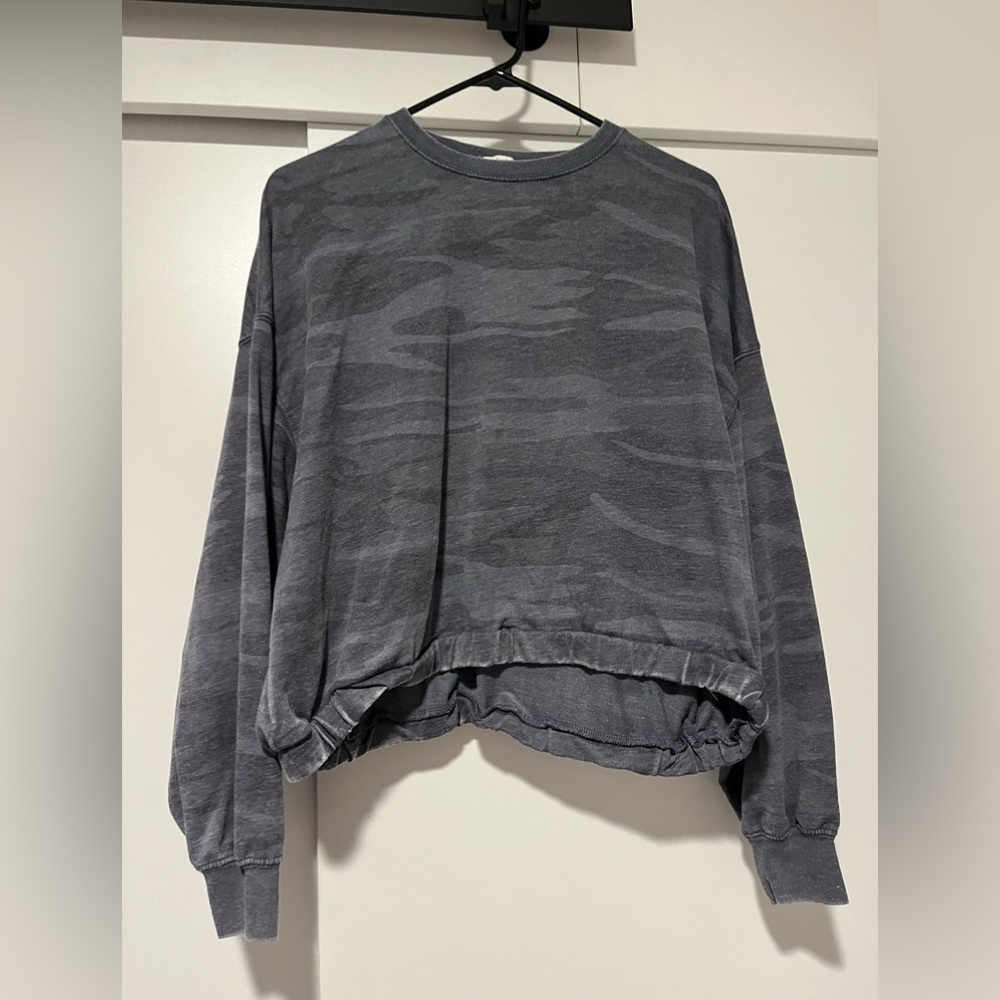 Z supply Blue Camo Sweatshirt